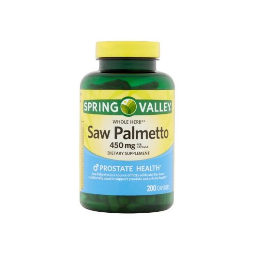 Spring Valley Whole Herb Saw Palmetto Capsules, 450 mg, 200 Ct