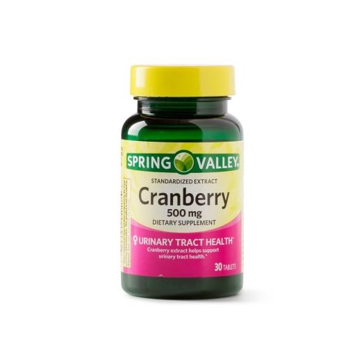 Spring Valley Cranberry Extract Tablets, 500 mg, 30 Ct