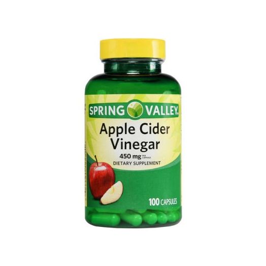 Spring Valley Apple Cider Vinegar Capsules, 450 Mg, 100 Ct