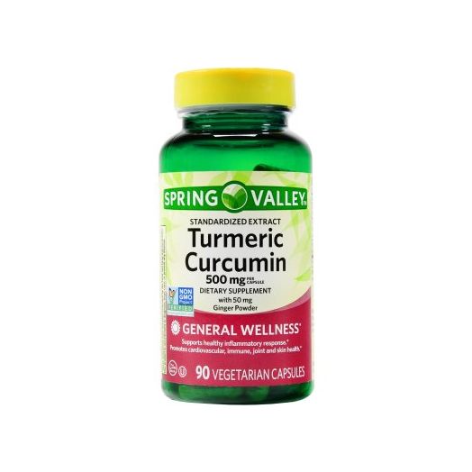 Spring Valley Turmeric Curcumin Capsules, 500 mg, 90 Ct