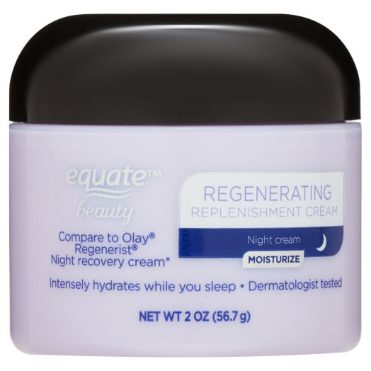 Equate Beauty Refenerating Night Replenishment Cream, 2 oz