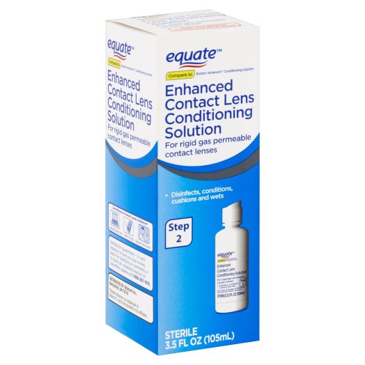 Equate Enhanced Hard Contact Lens Step 2 Conditioning Solution, 3.5 fl oz