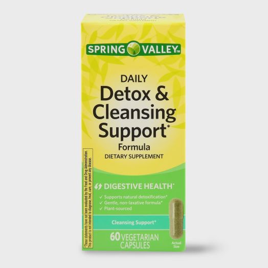 Spring Valley Daily Detox & Cleansing Support Capsules, 60 Ct