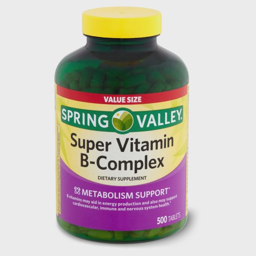 Spring Valley Super Vitamin B-Complex Dietary Supplement Value Size, 500 count
