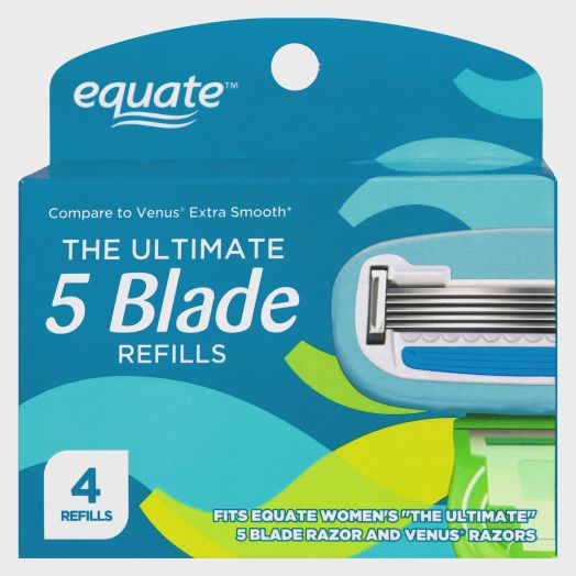 Equate The 5 Blade Cartridges, 4 Count