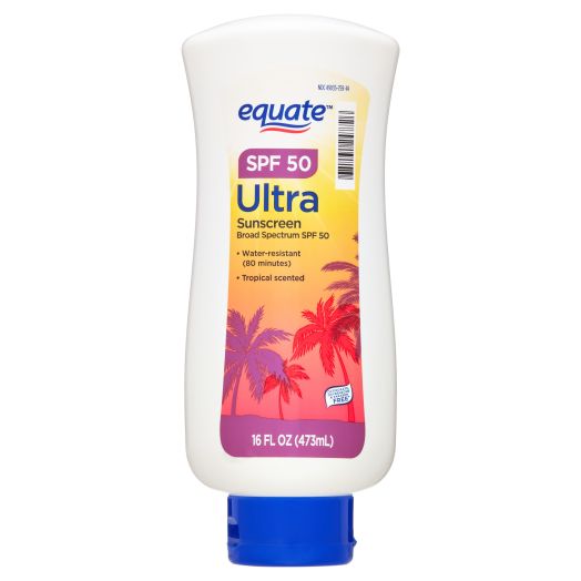 Equate Ultra Sunscreen Lotion, SPF 50, 16 fl oz