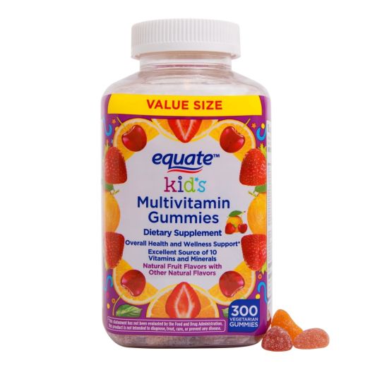 Equate Kid's Multivitamin Vegetarian Gummies Value Size, 300 count
