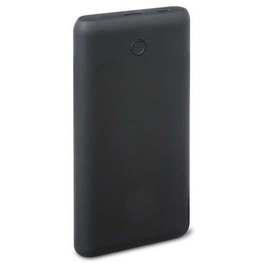 onn. Dual-Port Power Delivery Portable Battery, 7x Charge, 20000 mAh, Black