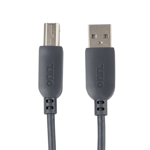 onn. 10ft USB Printer Cable, USB to USB-B