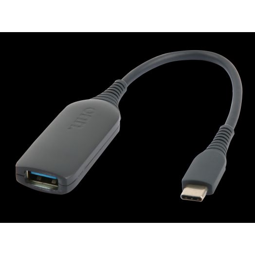 onn. USB-C to USB Female Adapter, 4" Cable, Compliant with USB 3.1 Gen 1 and Supports Data Transfer up To 5 Gbps