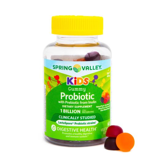 Spring Valley Kids' Probiotic + Prebiotic Vegetarian Gummies, 60 Count