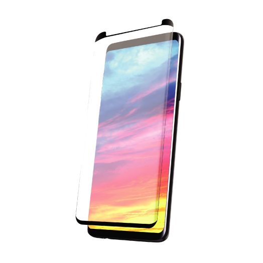 onn. Curved Glass Screen Protector with ImapctGuard Technology For Samsung Galaxy S9+