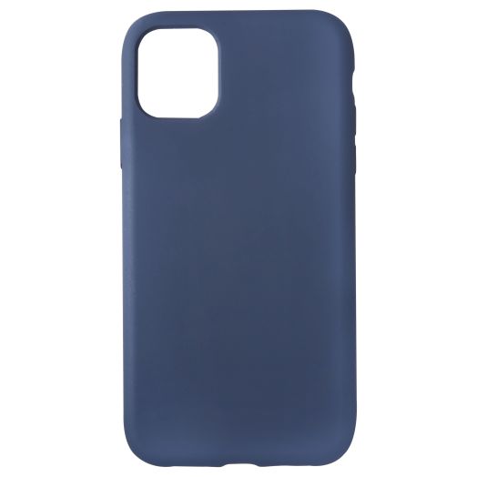 onn. Silicone Case for iPhone 11, Compatible with Apple iPhone 11, Blue Color, Slim and Lightweight Silicone Material with Soft Touch Finish