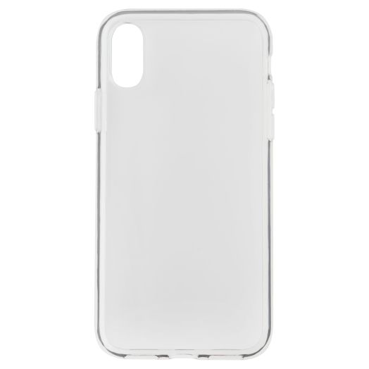 onn Clear Phone Case for iPhone X and Xs, Transparent TPU Material, Slim Case to Protect Phone from Scratches