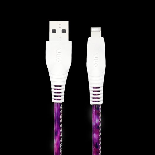 onn. 6' Fashion Cable, USB-A to Lightning Cable with Cable Management