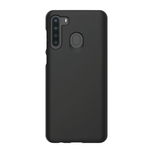 onn. Gel Phone Case for Samsung Galaxy A21, Black