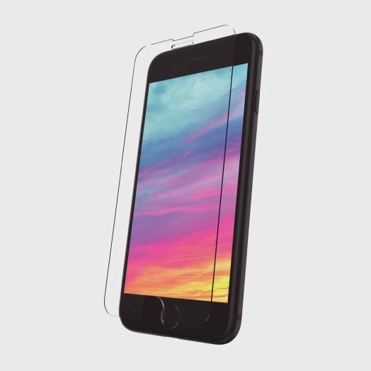 onn. Glass Screen Protector for iPhone SE 2022, iPhone SE 2020, iPhone 8, iPhone 7, iPhone 6s, iPhone 6 - Clear