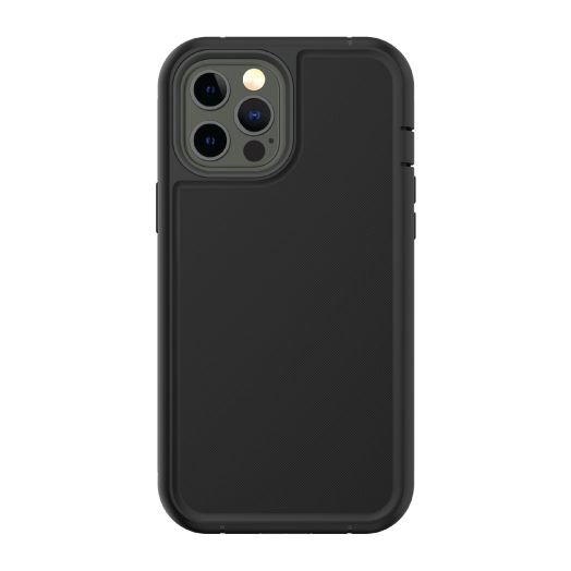 onn. Rugged Phone Case for iPhone 12 Pro Max, Black