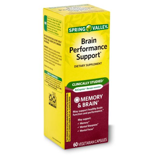 Spring Valley Brain Performance Support Dietary Supplement, 60 count