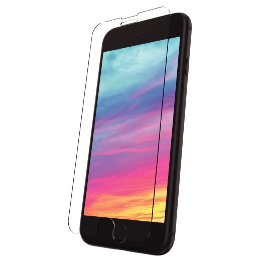 onn. Glass Screen Protector with Built-in Microbial Protection for iPhone 6 Plus, iPhone 6s Plus, iPhone 7 Plus, iPhone 8 Plus