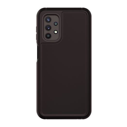 onn. Rugged Phone Case with Built-in Antimicrobial Protection for SAMSUNG Galaxy A32 5G, Black