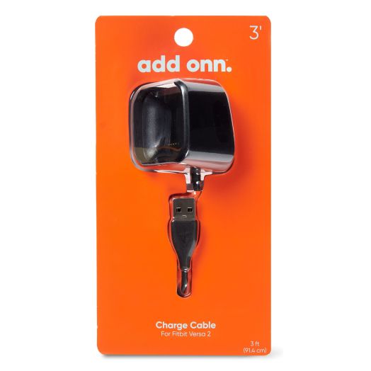onn. Charge Cable for Fitbit Versa 2, 3'