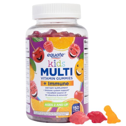 Equate Kids' Multivitamin + Immune Support Gummies, 150 ct