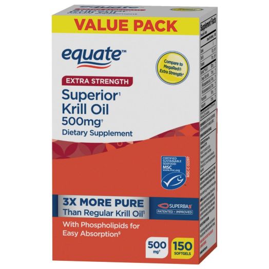 Equate Extra Strength Krill Oil, 500mg?, 150 Count