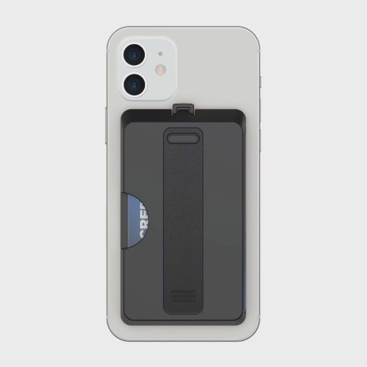 onn. Universal Detachable Wallet for Smartphones, Black