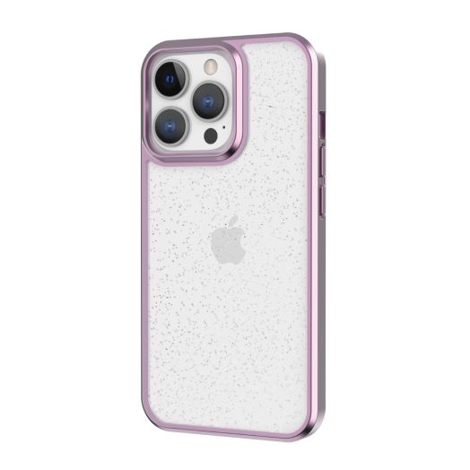 onn. Purple Haze Metallic with Glitter Phone Case for iPhone 13 Pro Max