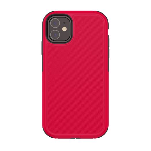 onn. Slim Rugged Phone Case for iPhone 11, XR, Red