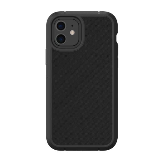 onn. Slim Rugged Phone Case for 12/12 Pro, Black