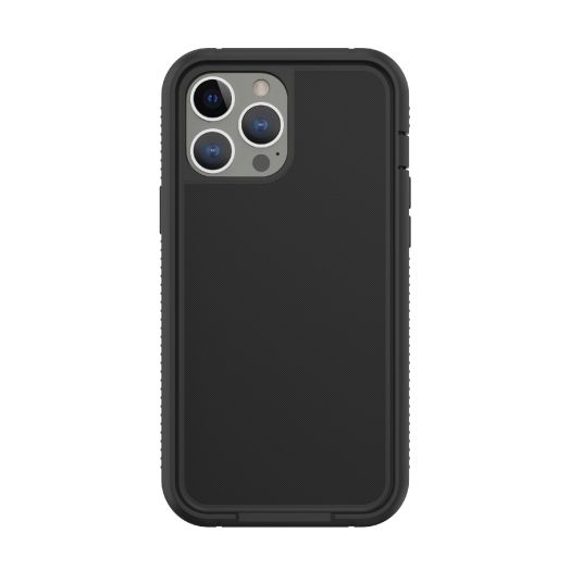 onn. MagSafe Compatible Rugged Phone Case for iPhone 13 Pro Max, Black