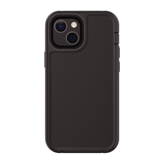 onn. Rugged Phone Case with Built-in Microbial Protection for iPhone 13 Mini and iPhone 12 Mini, Black
