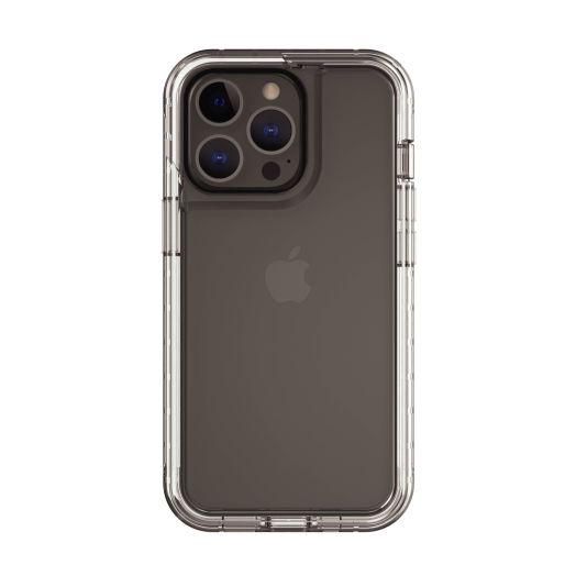 onn. Rugged Phone Case with Built-in Microbial Protection for iPhone 13 Pro Max, Clear