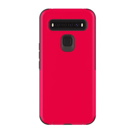 onn. Slim Rugged Phone Case for Alcatel TCL 10 5G UW, Red