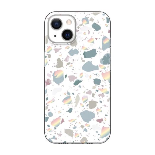 onn. White Terrazzo Phone Case for iPhone 13