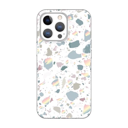 onn. White Terrazzo Phone Case for iPhone 13 Pro Max