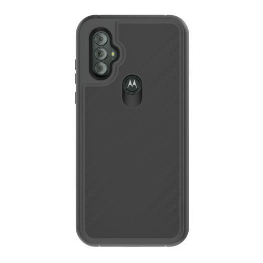 onn. Rugged Phone Case for Moto G Power (2022), Black