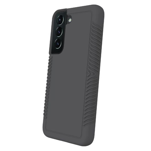 onn. Protective Grip Case for Samsung Galaxy S22 5G - Gray