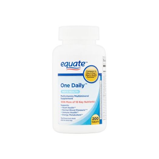 Equate Men's Health Formula One Daily with Lycopene Dietary Supplement, 200 Ct