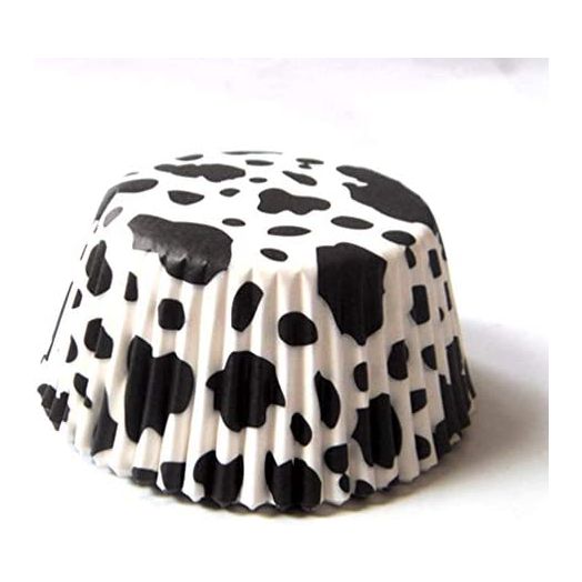 Cow Animal Paper Muffin Cupcake Liners case Birthday Baking Cups Holders 100 pcs, Standard Size 2x1.25inch