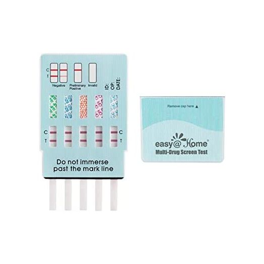 Easy@Home 5 Panel Instant Drug Test Kits, Urine Dip #EDOAP-754 (5 Pack)