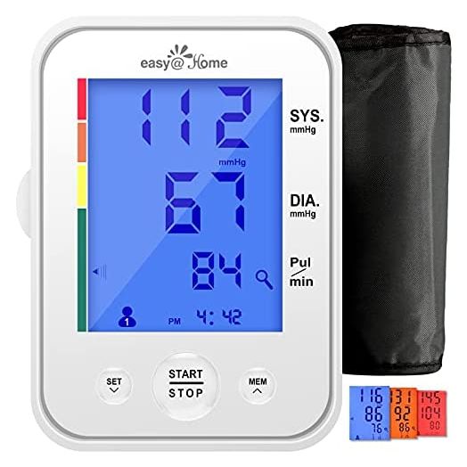 Easy@Home Large Cuff Digital Upper Arm Blood Pressure Monitor