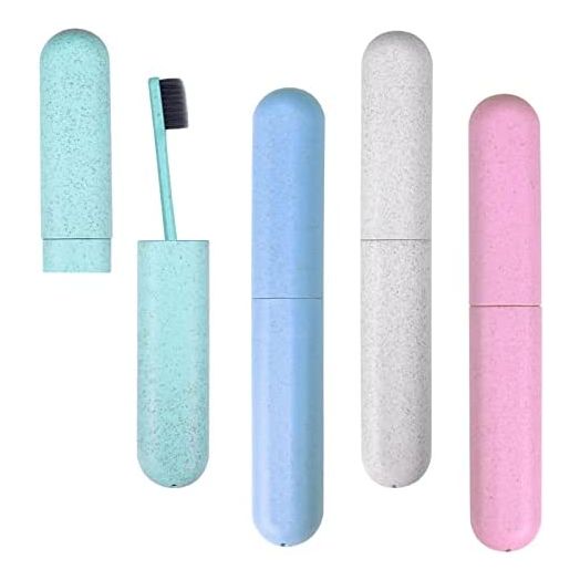 Hooqict Toothbrush Travel Case, Portable Breathable Travel Toothbrush Holder (4 Pack)