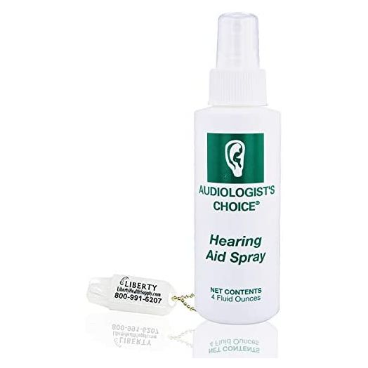 Audiologist's Choice Hearing Aid Cleaner (4 oz Spray), Cleans Your Hearing Aids