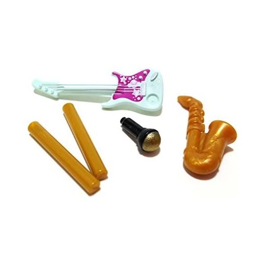 LEGO Music Minifigue Accessory Kit: Guitar, Saxophone, Microphone, Drum Sticks