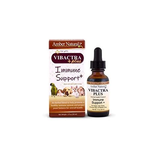 AMBER NATURALZ - VIBACTRA Plus - Immune Support Plus - for Petz - 1 Ounce