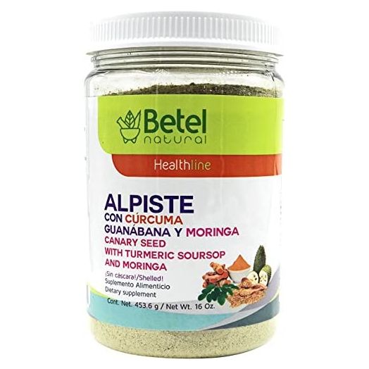 Leche de Alpiste with Curcuma, Guanabana, and Moringa by Betel Natural - Superfood Powerhouse - 16 Oz