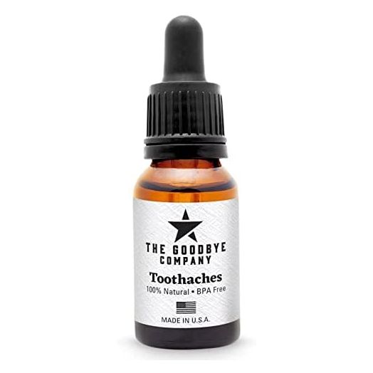 Goodbye Toothaches – Tooth Ache Pain Relief with Clove Bud Oil, Peppermint Oil; Homeopathic Remedy for Tooth Pain Made from Essential Oils and Omega 9; Relieves Mouth Pain and Reduces Inflammation